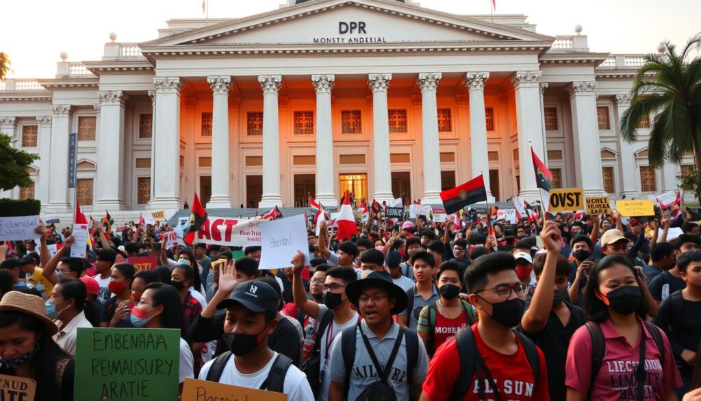 demo mahasiswa di DPR