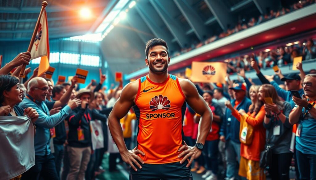 dukungan sponsor dan komunitas atlet